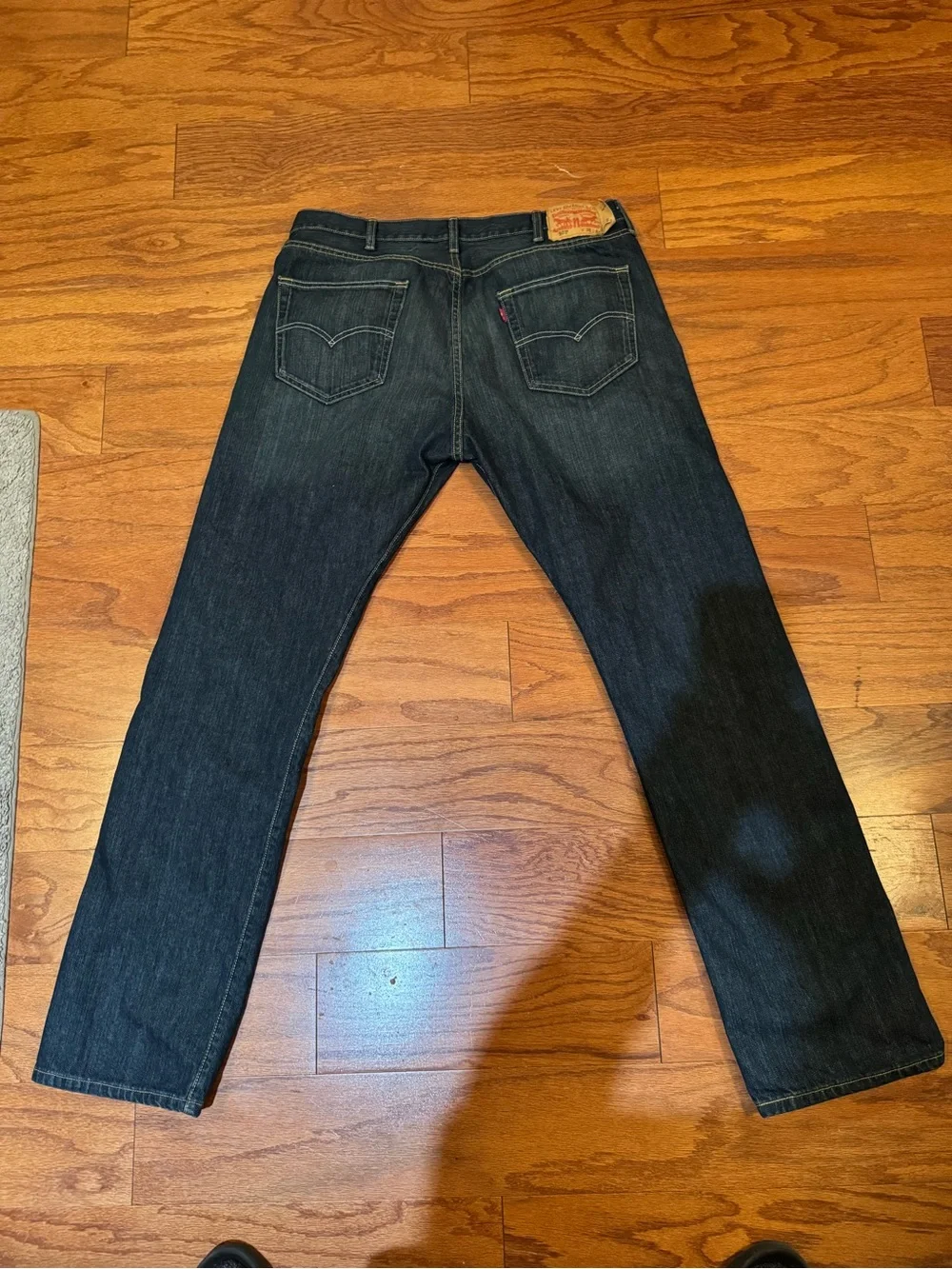 Levi's 501  Men's Straight Jeans in Dark Blue Wash